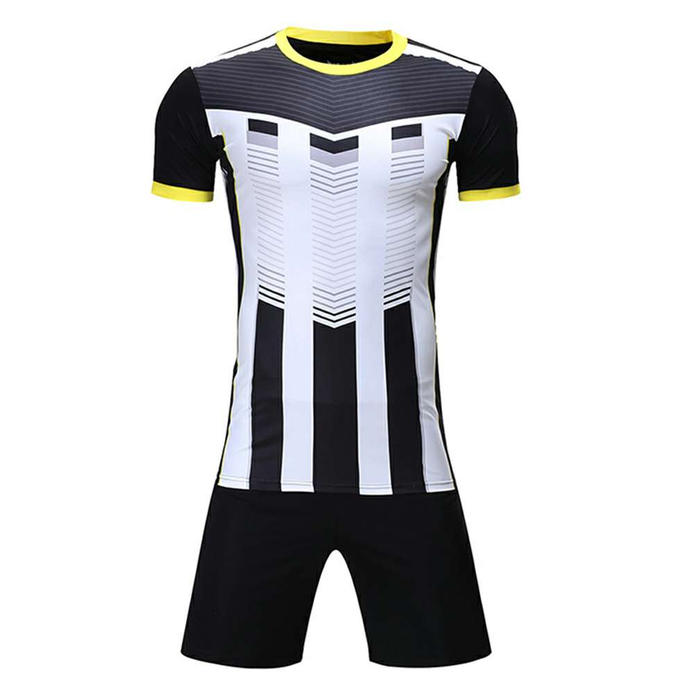 Black and White Striped Tennis Uniform